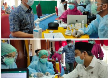 Anggota DPRD Bontang M. Irfan dan Ridwan Ikut Vaksinasi Tahap Dua
