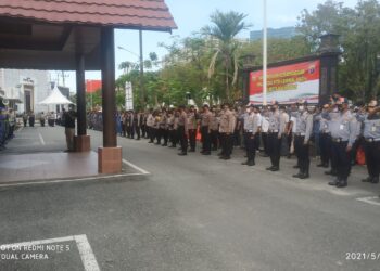 Polresta Balikpapan gelar Apel  Kesiap siagaan pengamanan Idul Fitri 1442H