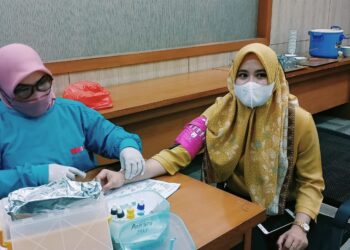 Bakti sosial, Golkar Kaltim gelar Donor Darah di HUT ke-57