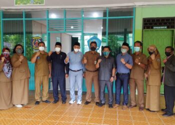Komisi I DPRD Bontang Meninjau PTM, Maming Ingatkan Prokes