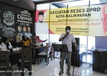 Sabaruddin Panrecalle Gelar Reses , undang Perwakilan Warga dari 4 kelurahan di Balikpapan Timyr