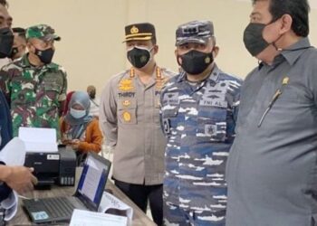 Ketua DPRD  Apresiasi Kegiatan Vaksinasi yang di gelar Lanal Balikpapan