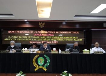 Rapat Paripurna Ke – 9 DPRD Kaltim Agendakan Laporan Hasil Reses, Pemprov Minta Masyarakat Proaktif Mengawasi Pembangunan