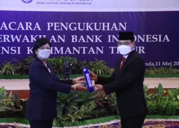 Ricky Perdana Gozali Resmi Sebagai Kepala Perwakilan Bank Indonesia Provinsi Kaltim  di Harapkan BI Bantu Pulihkan Ekonomi Kaltim.