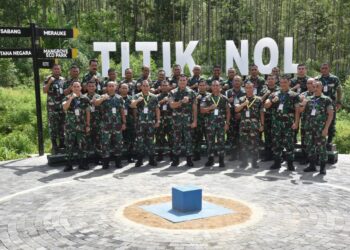 Apel Komandan Satuan KODAM VI/Mulawarman Di Titik Nol IKN Nusantara