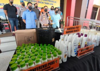Jual Kosmetik Ilegal, TM Di Grebek Polresta Samarinda