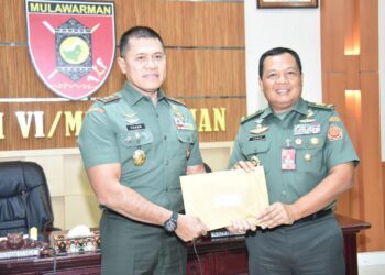 PANGDAM VI/MlW TERIMA HASIL LAPORAN AUDIT ITJEN TNI