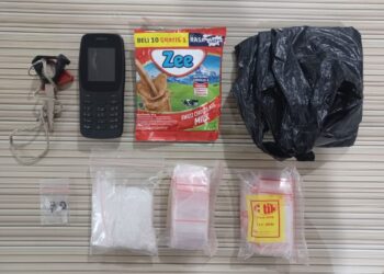 Polres Kukar Berhasil Amankan Buruh Perkebunan Kurir Sabu