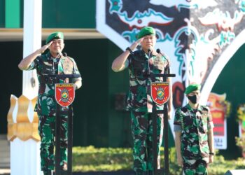 Pergantian Pejabat Pangdam VI/ Mlw  Ditandai Apel Kehormatan