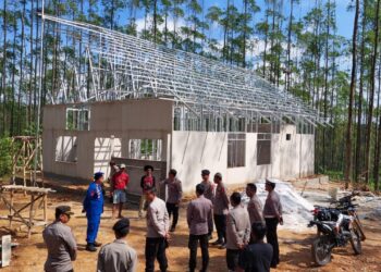 Wakapolda Kaltim Tinjau Pelaksanaan Pembangunan Pos PAM di Areal IKN