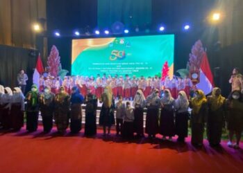 Hari Kesatuan Gerak (HKG) Ke-50 TP PKK Tingkat Provinsi Kaltim Dihelat di Balikpapan.
