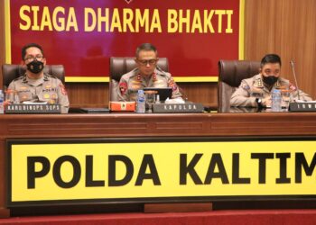 Pimpin Anev Kamtibmas, Kapolda Kaltim Evaluasi Kinerja Personil