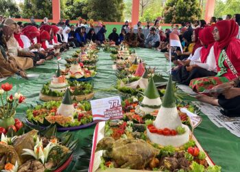 Warga Antusias Ikuti Acara Bersih Desa Ke-46 di Simpang Pasir