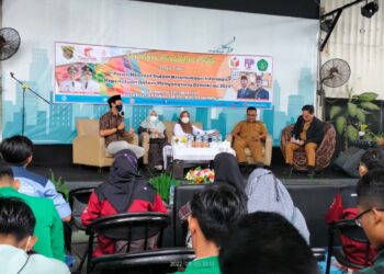 FJPI Kaltim dan Kesbangpol Kota Samarinda Sosialisasi Pentingnya Milenial Lawan Hoaks Politik