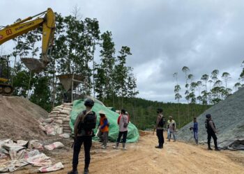 Guna Jaga Kondusifitas Kamtibmas, Satgas Ops Nusantara Polda Kaltim Gelar Patroli di Wilayah Pembangunan IKN