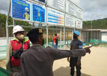 Antisipasi Gangguan Kamtibmas, Satgas Ops Nusantara Polda Kaltim Laksanakan Pengamanan dan Himbauan Kamtibmas di Kawasan IKN