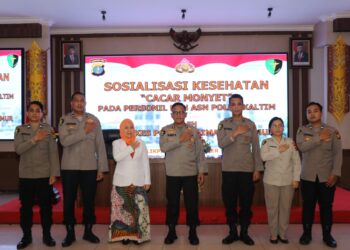 Antisipasi Penyakit Menular, Biddokes Polda Kaltim Gelar Sosialisasi Cacar Monyet