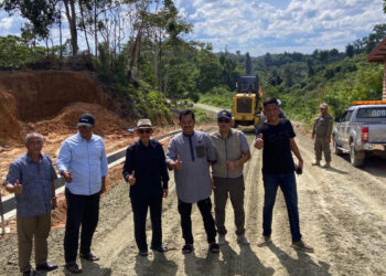 Progres Pembangunan Dua Titik Jalan Poros Lestari di Kecamatan Muara Bengkal Sudah Capai 70 Persen