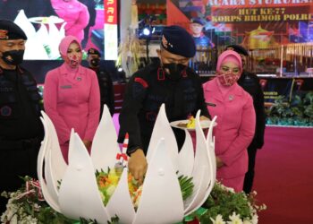 Meriahkan HUT Brimob Ke-77, Polda Kaltim Gelar Acara Syukuran