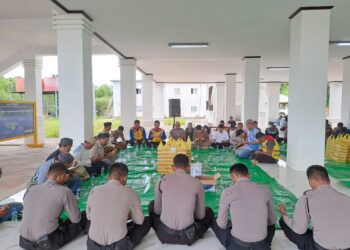 Personel Operasi Kepolisian Kewilayahan Nusantara Mahakam, Gelar Doa Bersama