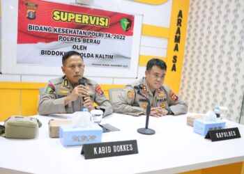 Biddokkes Polda Kaltim Gelar Supervisi Bidang Kesehatan di Polres Berau