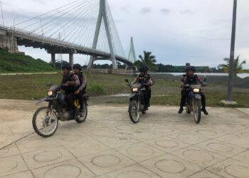 Kawal Pembangunan IKN Nusantara Satgas Ops Nusantara Mahakan Gelar Patroli di Jalan Tol Pulau Balang