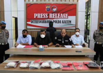Direskoba Polda Kaltim Berhasil Gagalkan Peredaran Sabu Seberat 5 Kg