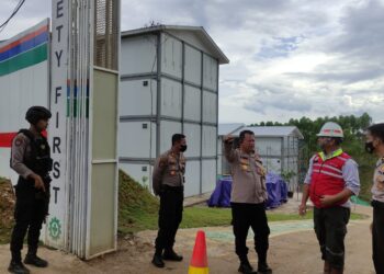 Satgas Ops Nusantara Polda Kaltim Laksanakan Pengamanan Patroli Sambang Kamtibmas di Wilayah IKN