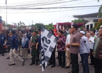 KPU Gelar Kegiatan Serah Terima Bendera Kirab 2024, Wujudkan Pemilu Yang Luber Jurdil