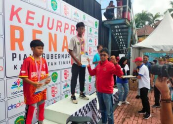 Bertemakan Renang Kaltim Yang Jaya, 333 Pelajar Ikuti Kejuaraan Renang Piala Gubernur 2023