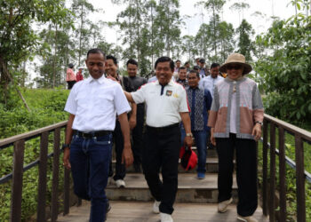 Sekdaprov Kaltim Dampingi Sekjen Kemendagri Kunjungi Pembangunan IKN dan Bukit Bengkirai