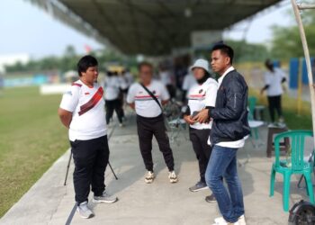 Ketua Perpani Kaltim Sutomo Jabir  Kunjungi Para Atlet Panahan Asal Kaltim Di PELATNAS Bekasi Beri Motivasi Atlit Menuju Olimpiade