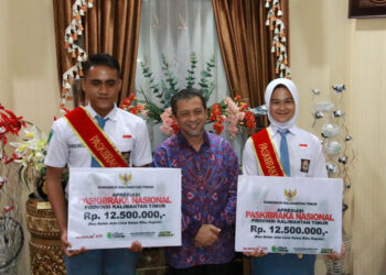 Lepas Dua Anggota Paskibraka Asal Kaltim ke Tingkat Nasional, Wagub Hadi Mulyadi Sampaikan Apresiasi