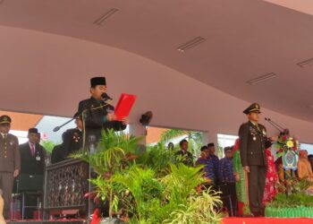 Upacara Peringatan HUT TNI ke 78 di Kukar, TNI Terus Merakyat dan Siap Mengawal Kemajuan Demokrasi 