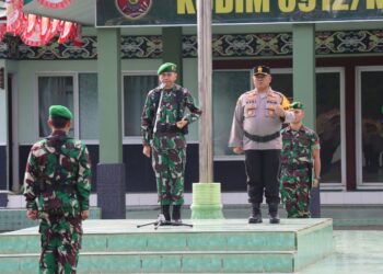Kapolres Kutai Barat Hadiri Apel Gelar Pasukan Kesiapan Pengamanan Pemilu Tahun 2024