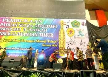 Pj Gubernur Buka Pesparawi II Se-Kaltim di Convention Hall Sempaja