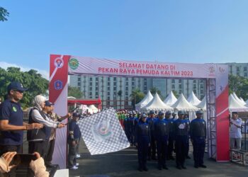 Sekda Kaltim Resmi Buka Kirab Pemuda Kaltim 2023