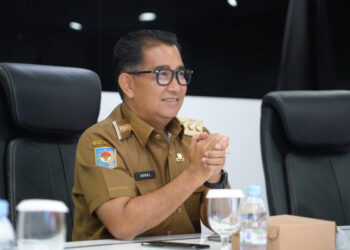 Pj Gubernur Kaltim Menghadiri Penyerahan DIPA 2024 Secara Virtual
