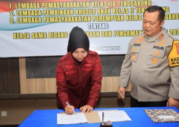 Kapolres Kutai Kartanegara Tanda Tangani MOU Dengan Lapas Khusus Perempuan dan Anak Kelas IIA Tenggarong Serta Lapas Kelas IIA Tenggarong