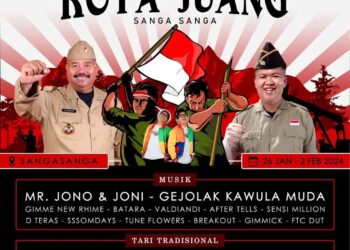 Mr Joni & Joni Tampil di Festival Kota Juang Sanga-sanga