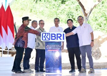 Groundbreaking Pembangunan Gedung BRI Kegiatan Terakhir Presiden Jokowi Di Kaltim