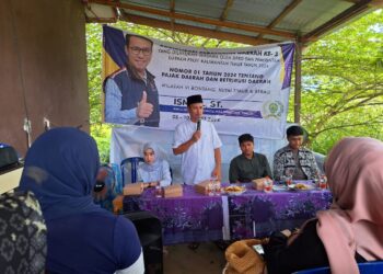 Ismail Sosialisasi Perda Pajak Daerah dan Retribusi Daerah di Sangatta Utara