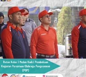 Kepala Rutan Kelas I Medan Hadiri Acara Pembukaan Kegiatan Persatuan Olahraga Pengayoman