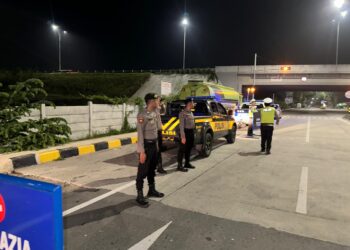 Cegah Gangguan Kamtibmas dan Kejahatan 3C, Sat Samapta Polres Langkat Patroli Gabungan