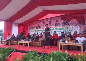 Sekda Kukar Apresiasi Kegiatan Gerakan Pangan Murah di Taman Eks Tanjung Tenggarong 