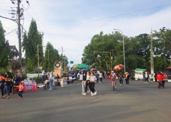 Ratusan Pedagang Padati Kawasan CFD Tenggarong yang Baru