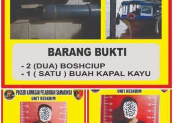 Unit Reskrim Polsek Kawasan Pelabuhan Samarinda Tangkap Pelaku Pencurian Peralatan Kapal