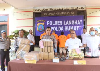 Polres Langkat Tangkap 66 Tersangka dari 57 Kasus Narkoba Selama Mei 2024