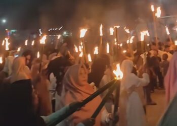 Sambut Hari Raya Idul Adha 1445 H, Kelurahan Maluhu Gelar Pawai Takbir Keliling 