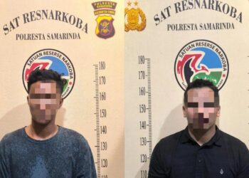 Dua Pria Ditangkap Satreskoba Polresta Samarinda Terkait Narkoba Jenis Sabu-Sabu